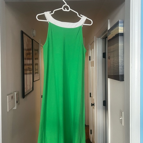 Lily Pulitzer green pique jersey tank style dress - Picture 3 of 3